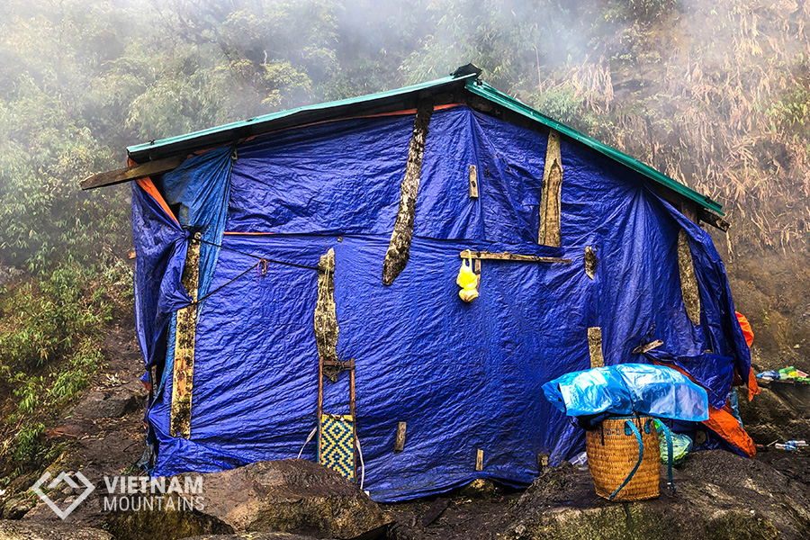 the camp point in Ngu Chi Son mountain